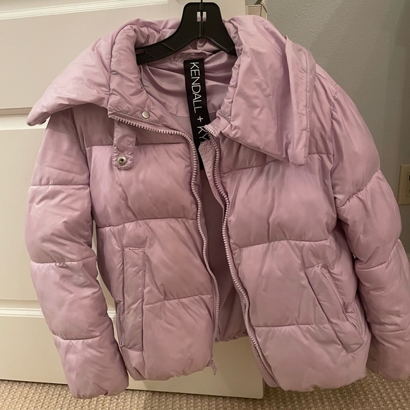 Kendall and Kylie light Purple Puffer Coat (lavender) - Picture 3 of 3